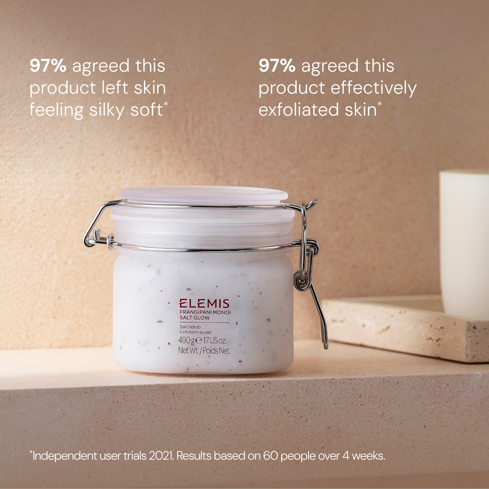 Frangipani Monoi Salt Glow Body Scrub | ELEMIS